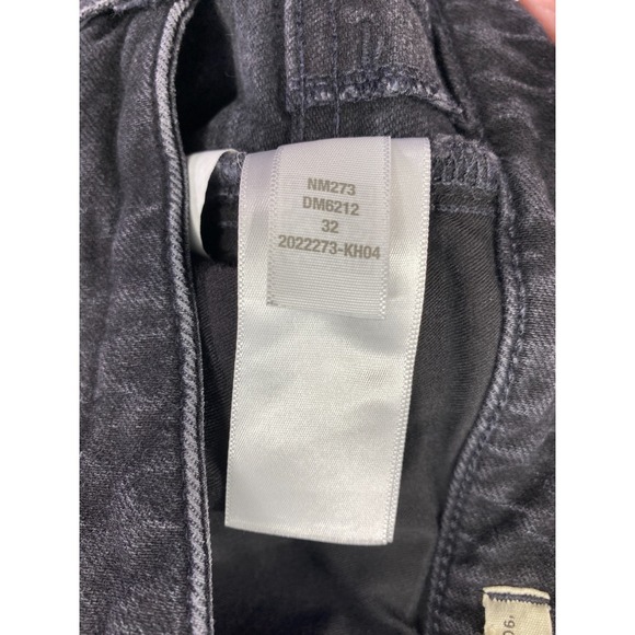 Madewell Jeans Womens 32 Black Curvy 90s Straight Leg Dark Wash Stretch Denim - Picture 11 of 13